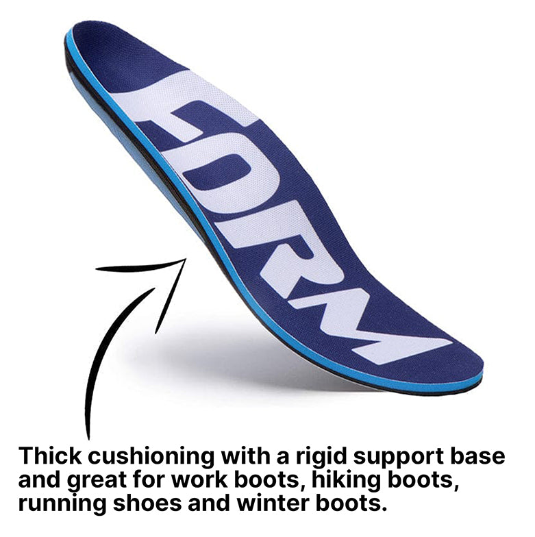 Extra Thick Cushion Insoles with Orthotic Arch Support – Form Insoles