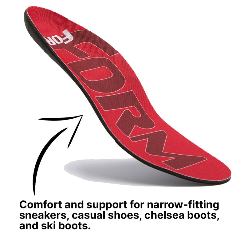 Narrow Fit Insoles for Boots & Shoes with Maximum Support – Form Insoles